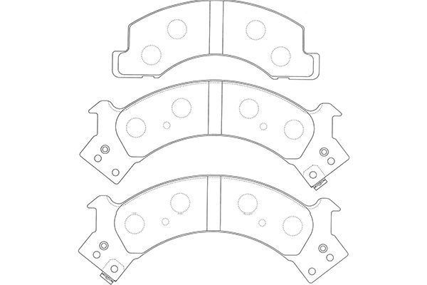 KAVO PARTS Комплект тормозных колодок, дисковый тормоз BP-3518